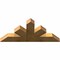 Ekena Millwork Saratoga Rough Sawn Timber Gable Bracket, Western Red Cedar, 48"W x 22"H x 4"D x 6"F, 11/12 Pitch GBW048X22X0406SAR00RWR - alternate 2